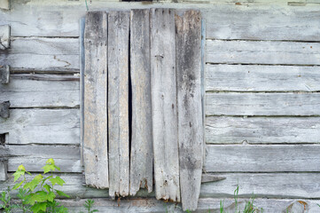 An old abandoned wooden house