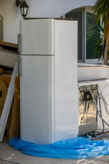 Household appliances removed from home during renovation