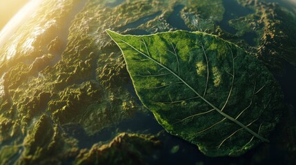 Giant Leaf on Earth: A Symbol of Nature's Resilience