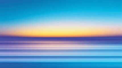 Fototapeta premium Abstract blurred landscape with blue purple and yellow colors creating a serene scene.
