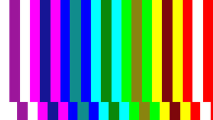 Technical Difficulties screen tv color bars static test pattern television signal. © DesignAwork