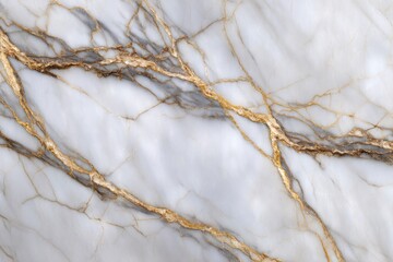 White marble with gold  grey veins running across