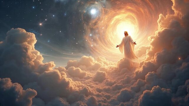 In the beginning was The Word. Jesus at work of creation as described in John 1:1