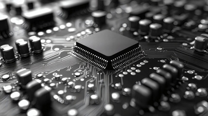 Circuit board with microchip