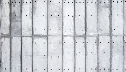Naklejka premium Grey concrete panels with holes