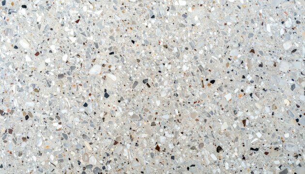 Grey and White Terrazzo Texture Background