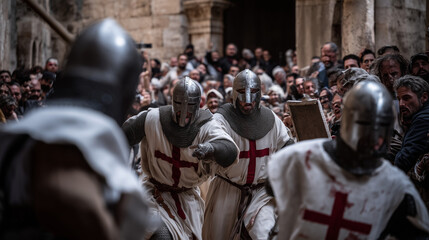 Crusaders Ready for the Battle in Jerusalem