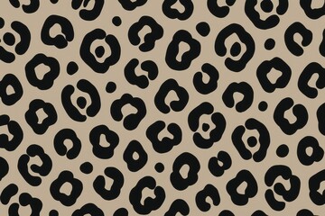 Seamless Jaguar Rosette Pattern Modern