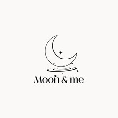 Moon logo design, moon