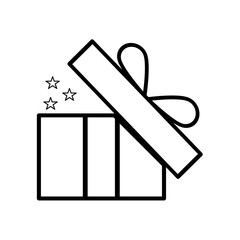 Gift line icon vector illustration. Editable strokes