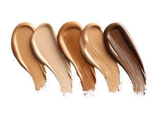 Foundation shades in various tones