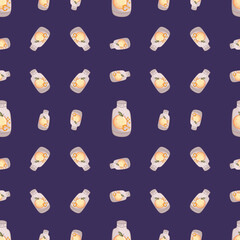 Orange flavored drink pattern 
