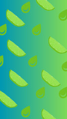 Fondo de pantalla de limones, nivelado de colores