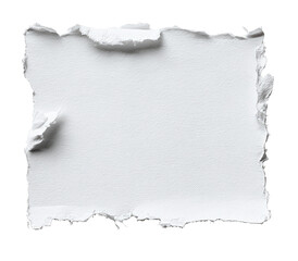 Obraz premium White paper, torn edges