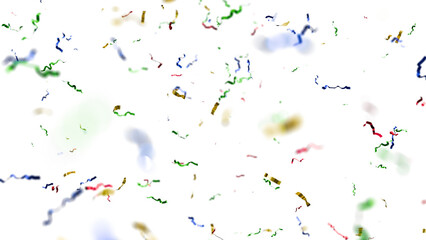 Colorful Confetti PNG Transparent Background for party celebration designs, festival invitations, birthday flyers, wedding decor, and digital overlays. Add vibrant and festive vibes to your photos, 