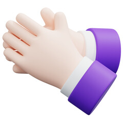 3D Clap Gesture Icon