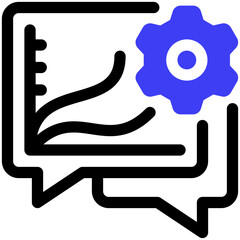 Fototapeta premium Discussion Icon