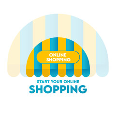 online shoping vector design