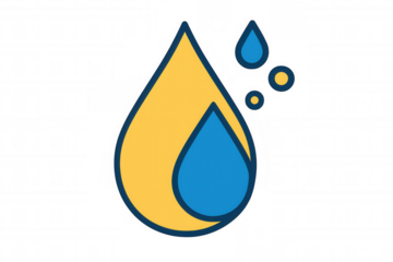 Gas and oil icon showing natural resources and energy with liquid drops, transparent background