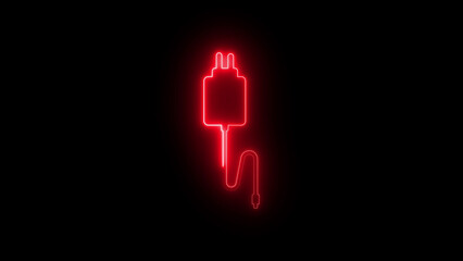 Charger icon, electric power adapter symbol, mobile charging device illustration, energy supply design, battery recharge equipment, electronic gadget accessory