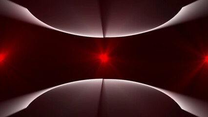 Abstract red glowing light background with curved shapes