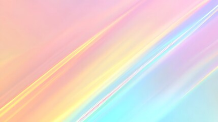 Fototapeta premium A vibrant, pastel-hued abstract design featuring diagonal lines that transition smoothly across the image, creating a soothing and eye-catching color scheme.