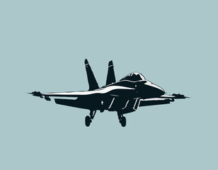 military jet fighter silhouettes