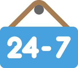 24/7 Availability Sign