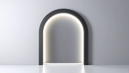 Modern Archway with Soft White Light