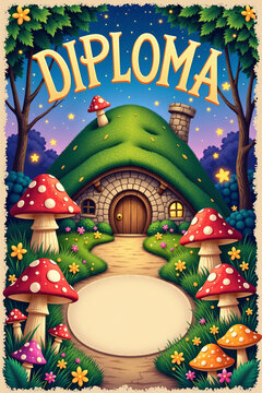 diploma for kids design