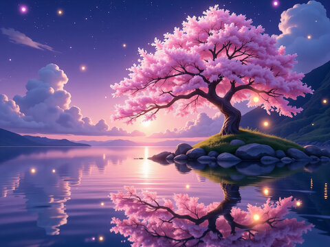 tree in the night