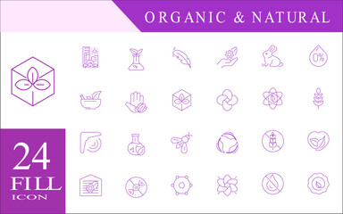 Herbal Essence & Natural Elements Premium Icon Collection