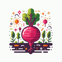Fototapeta premium root, beetroot, vegetable, organic, food, beet, red, fresh, healthy, ripe, vegetarian, natural, leaf, ingredient, plant, background, green, raw, closeup, isolated, whole, cut, purple, vegan, sweet, ha