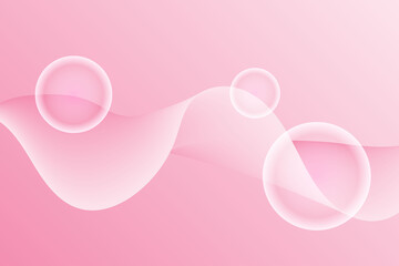 abstract pink soft gradient wave background design