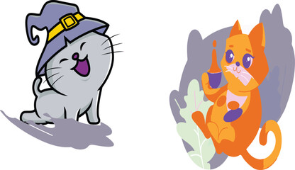 vector illustration of a cat