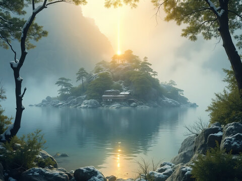 morning on the lake