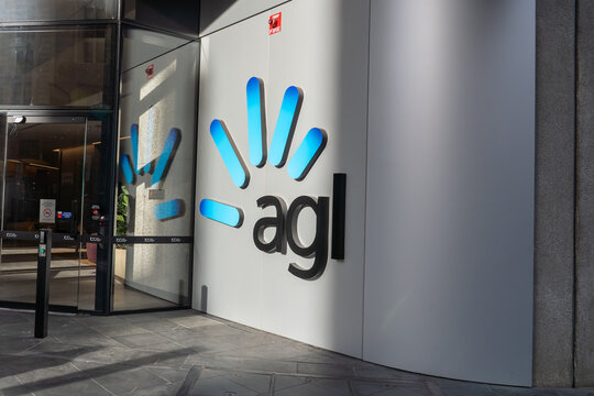 Adelaide, Australia - August 14, 2025: AGL Energy office at 100 King William Street in the CBD, Adelaide, Australia. AGL Energy Ltd is an Australian listed public company. 