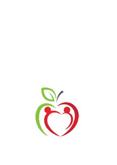 Healthy apple design icon.ai