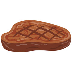 Steak Grilled Meat Barbecue Illustration