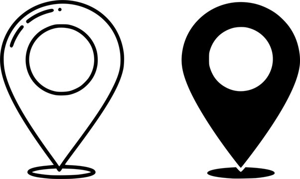 Transparent PNG available
ofvs267 OutlineFilledVectorSign ofvs - map marker vector icon . location pin sign . travel destination . place logo . isolated transparent . outline and filled version . AI 1