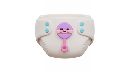 Baby diaper with cute design