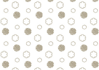 雪輪スタンプのシームレス背景