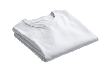 Folded white t-shirt