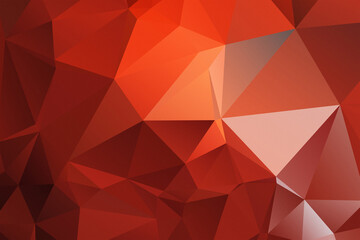 Red Geometric Low Poly Abstract Background polygon