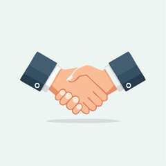 Poignée de mains, accord, collaboration, contractualisation, entente, isolé, fond blanc