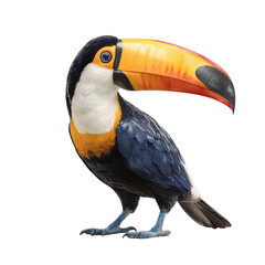 Fototapeta premium Colorful Toucan Bird with Bright Beak – Exotic Wildlife Photography