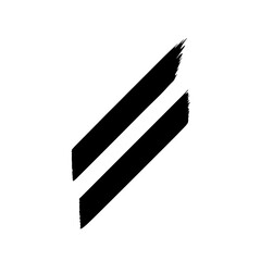 Black Brush Stroke Parallel Lines