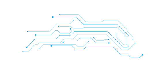 Vector abstract technology background circuit board for web banner background	