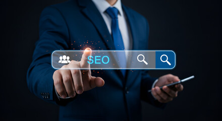 Customer focus through search optimization, digital and internet marketing specialist, data analysis for strategy of seo