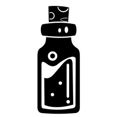 vector illustration of a vintage medicine bottle